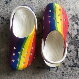 Rainbow Crocs